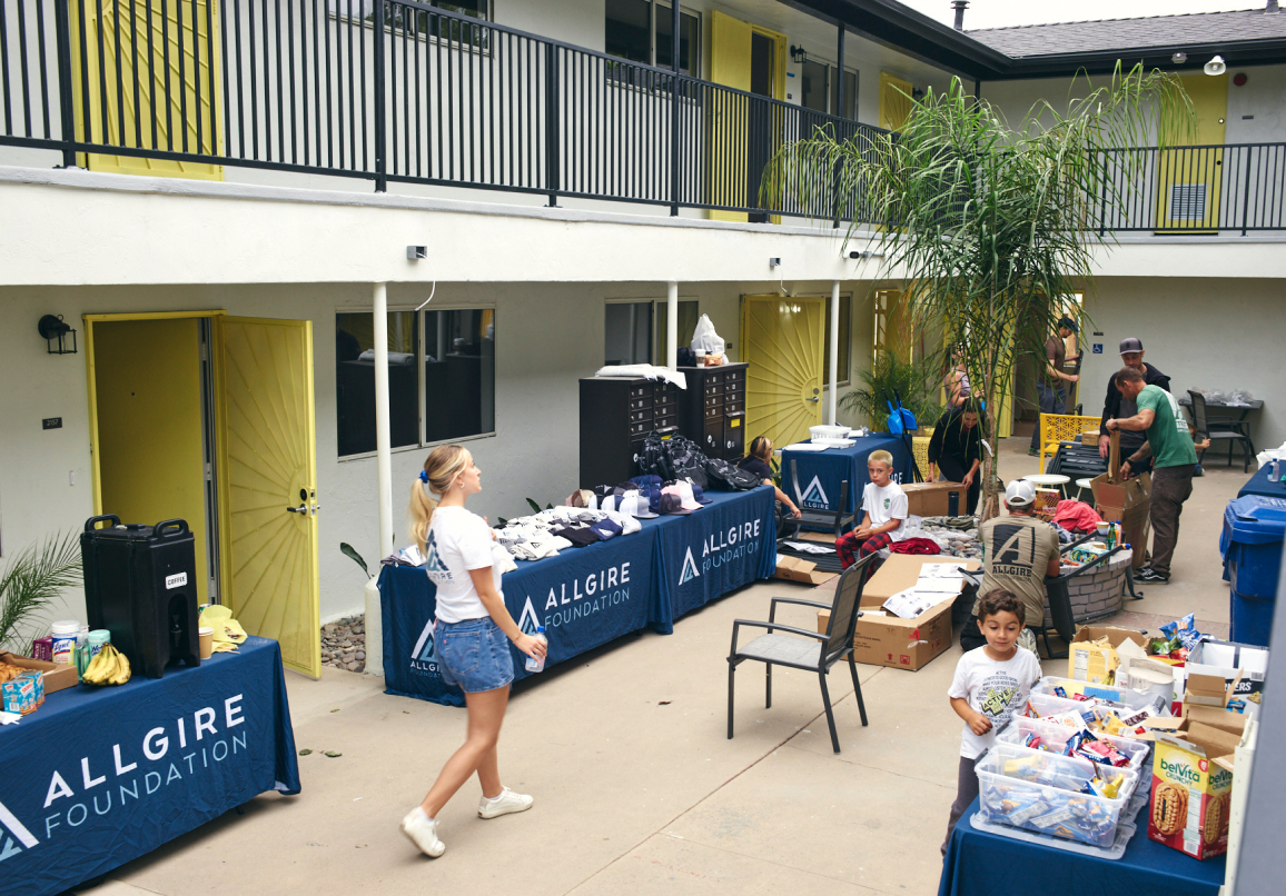 Allgire Foundation set up at the shores