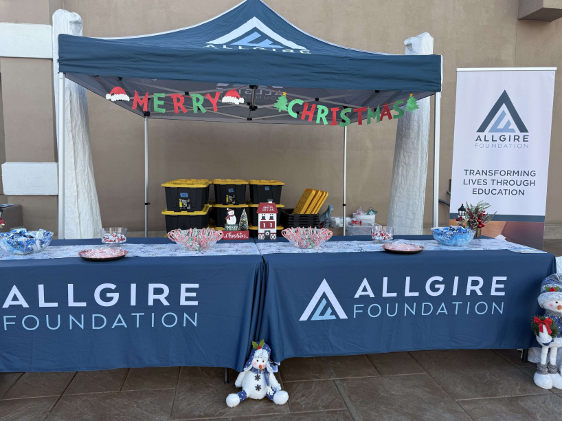 allgire tents at the chicano federation event