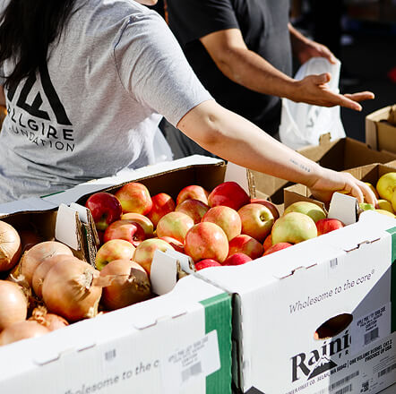 A box of apples
