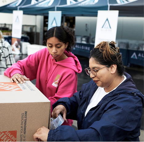 Two volunteers at Spring Harvest 2022