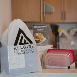 Welcome kit with an Allgire Logo bag