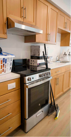 Photograph of a kitchen